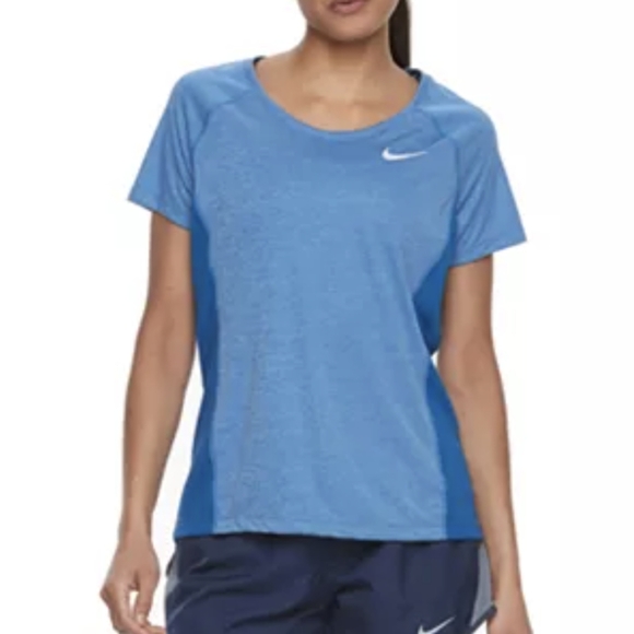 Nike Blue Running Short Sleeve Tee NWT XS - Picture 1 of 6